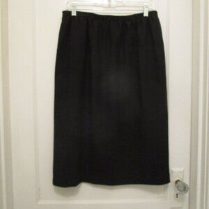 Black midi skirt by Leslie Fay Dresses, Size 14